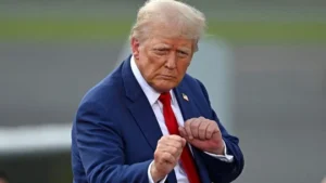 Image showing Donald Trump Dancing and enjoying