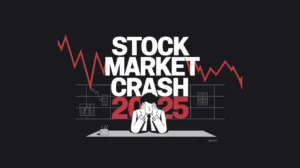 illustration showing stock market crash 2025