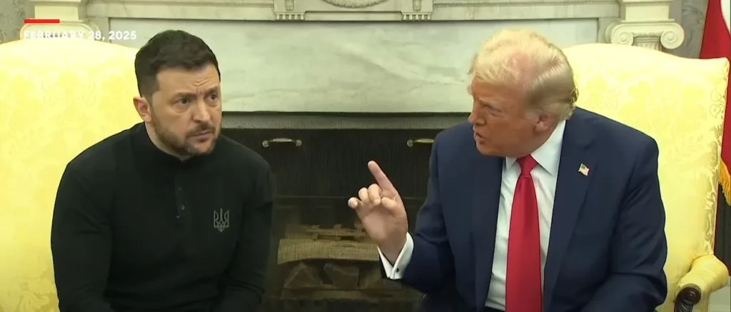Trump scolding Zelensky